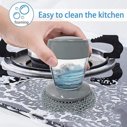 Soap-Dispense Kitchen Scrub Brush